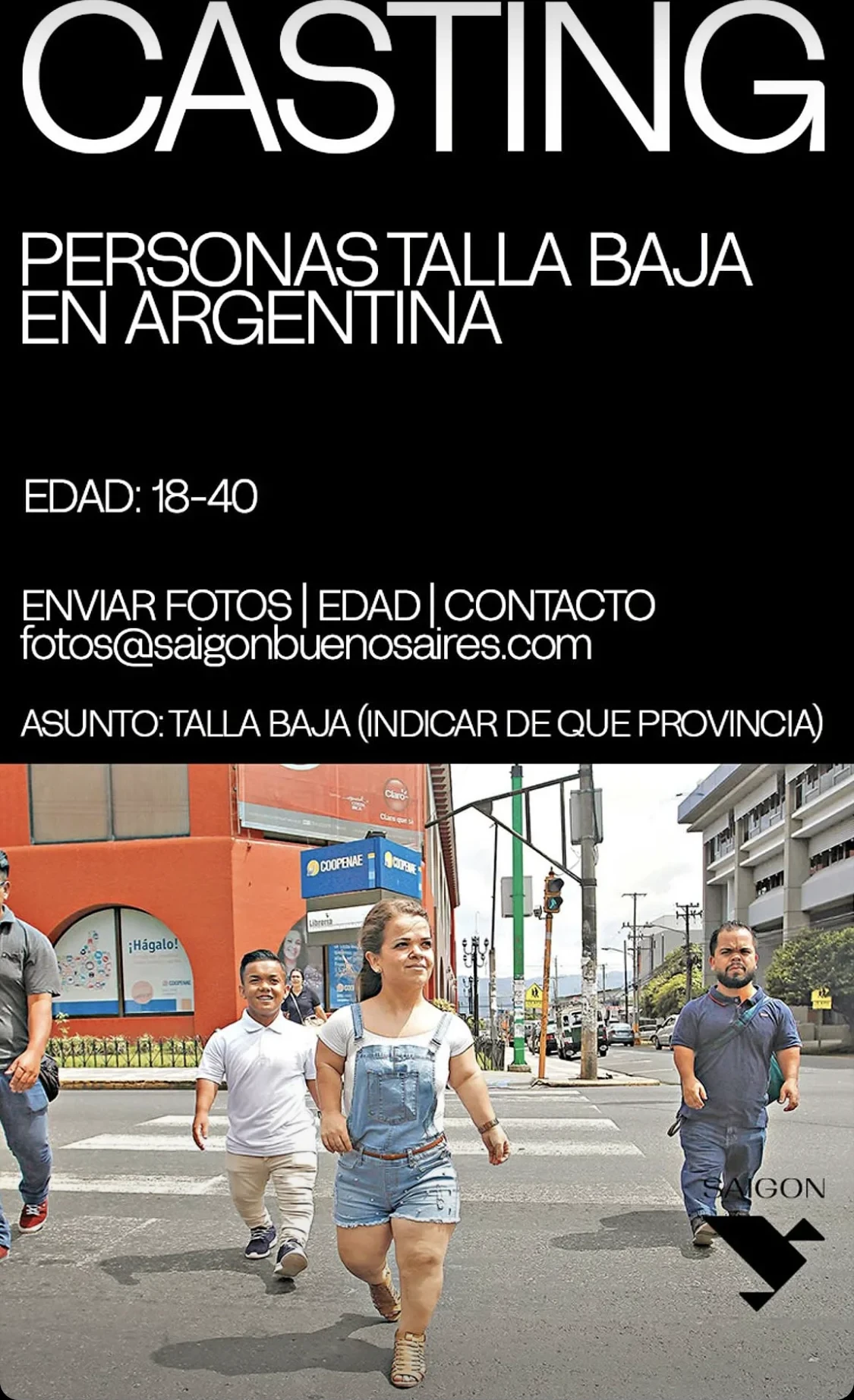 Personas talla baja en Argentina