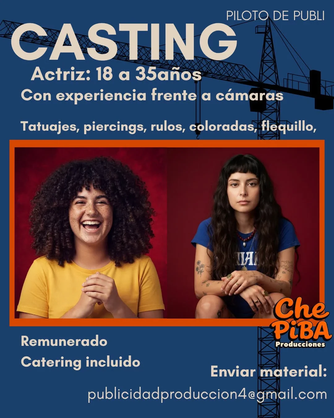 Casting para piloto de publicidad