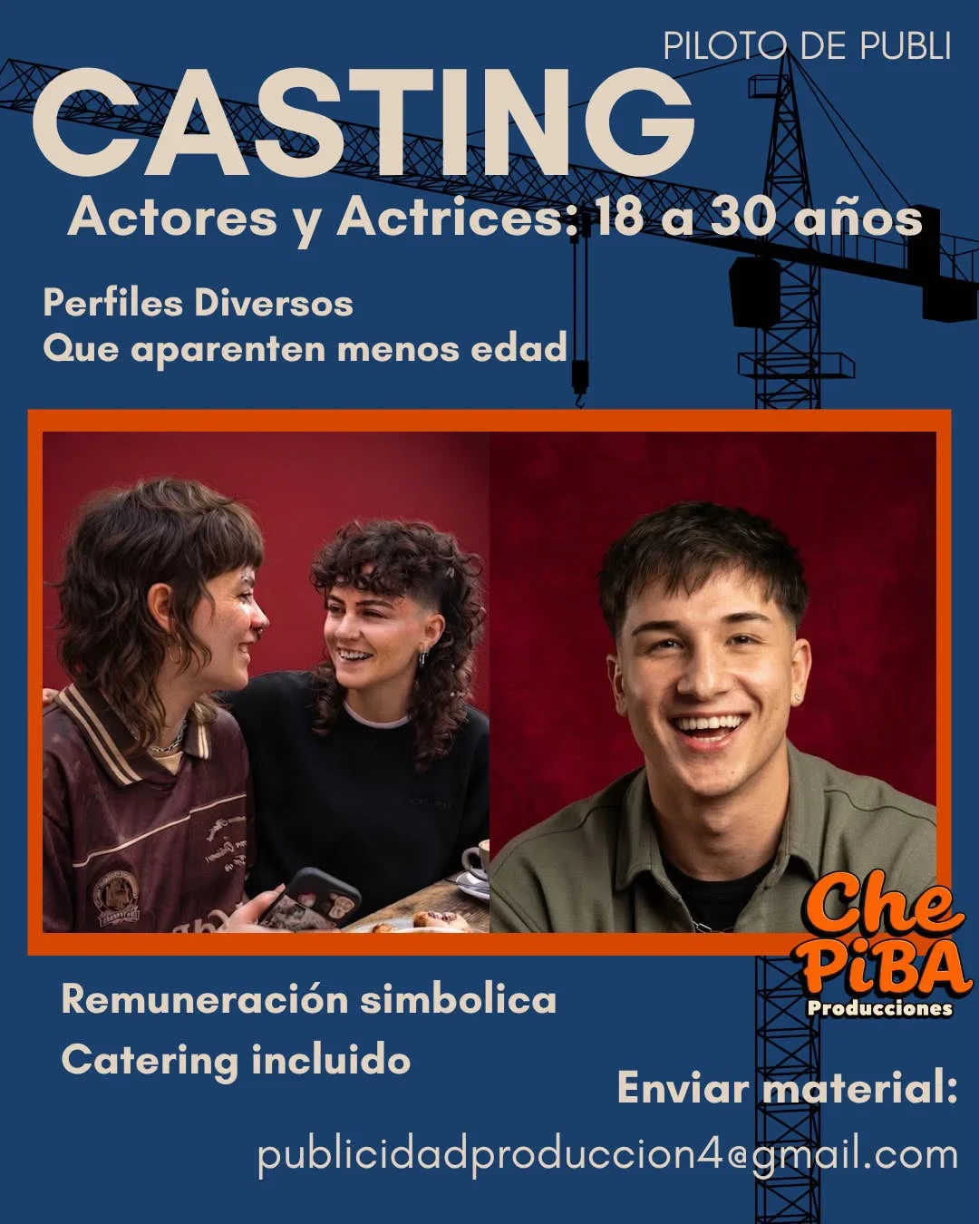 Casting para piloto de publicidad