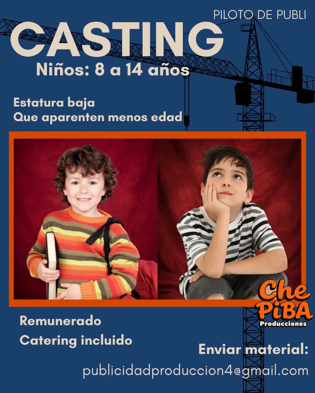 Casting para piloto de publicidad con niños