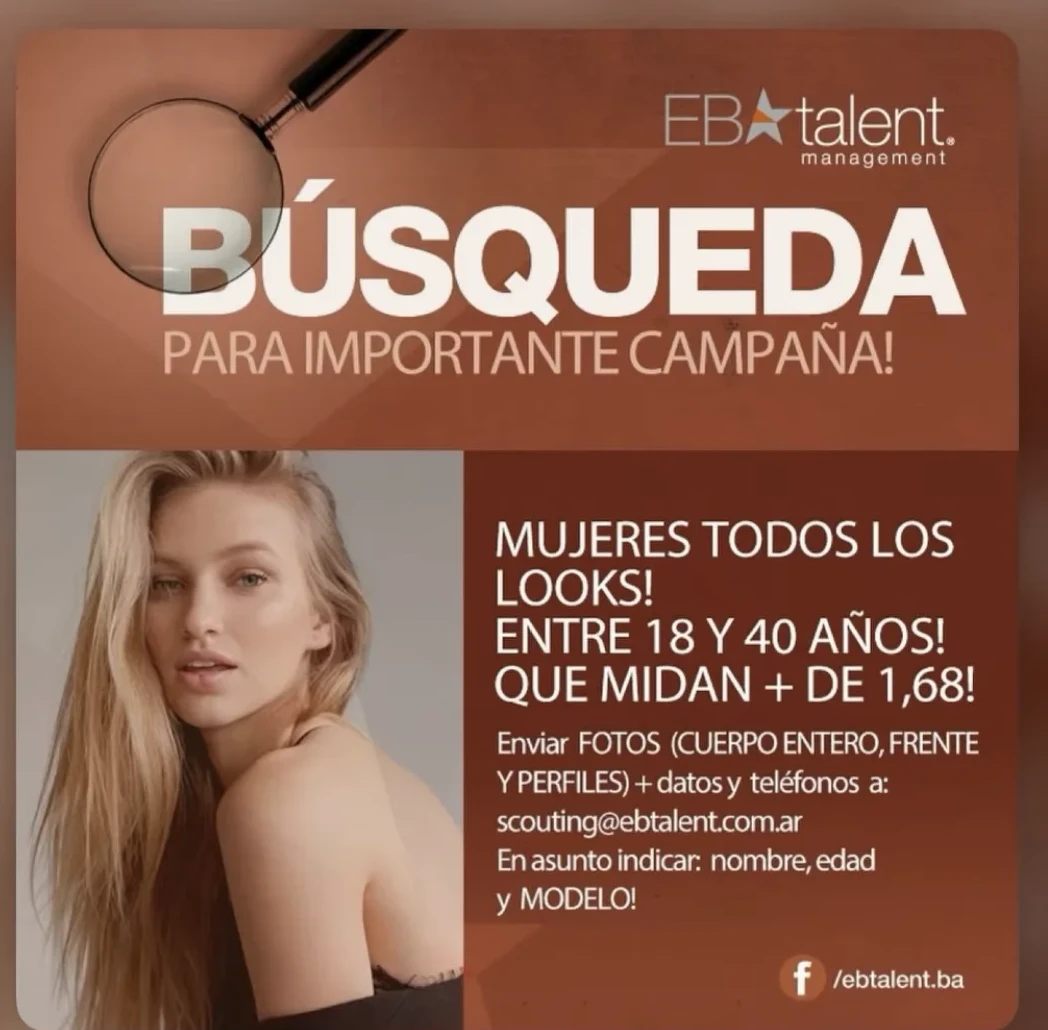 Mujeres de 18 a 40 años, más de 1,68 m