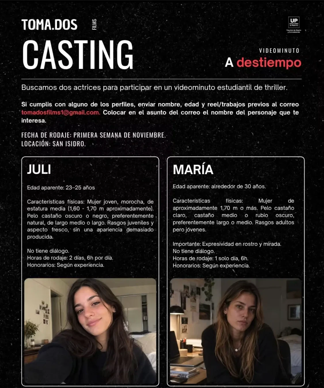 Actrices de 23 a 25 y alrededor de 30 años
