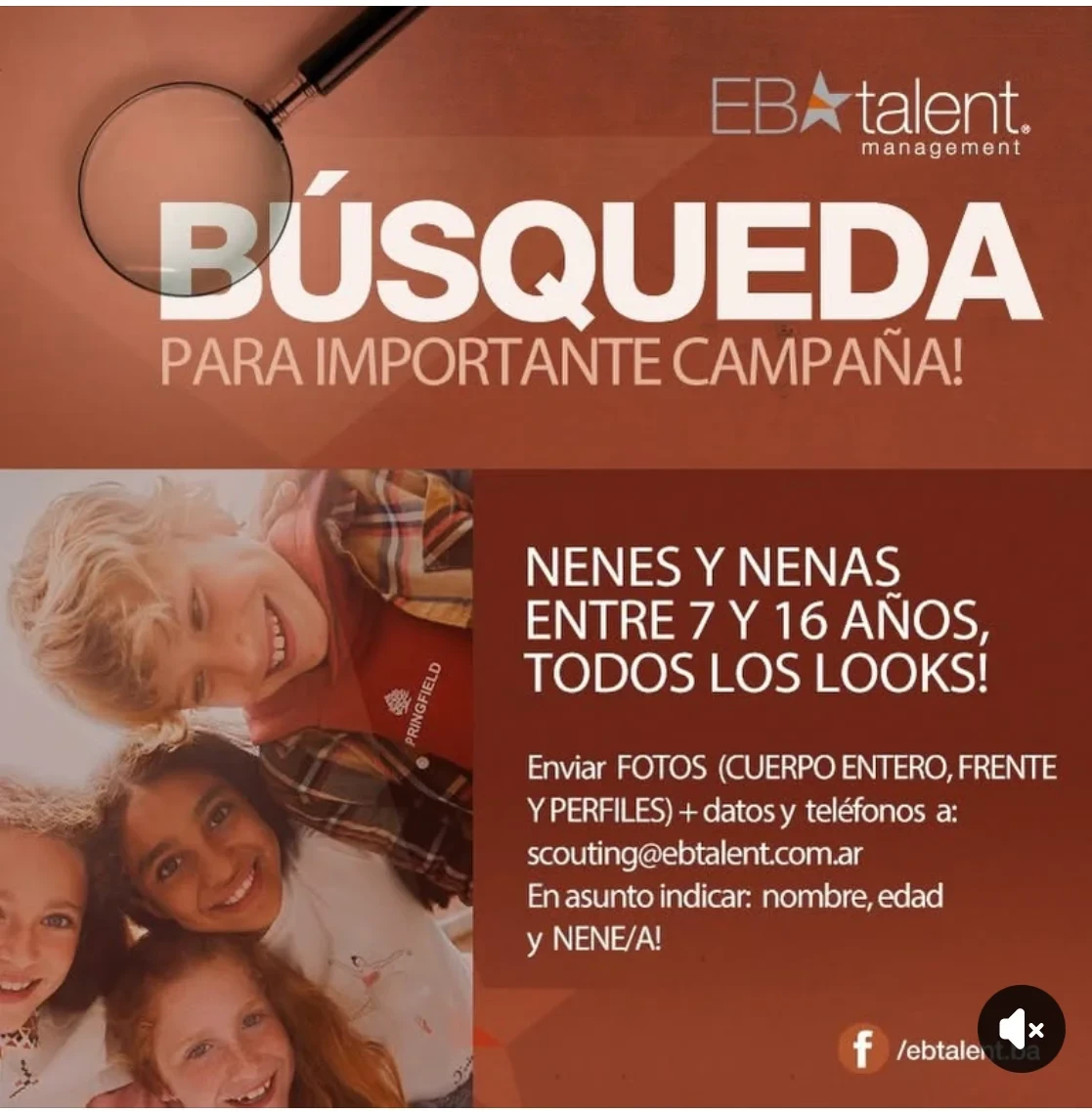 Búsqueda para importante campaña