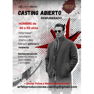 Casting abierto para hombre de 40 a 50 años