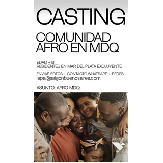 Casting comunidad afro en Mar del Plata