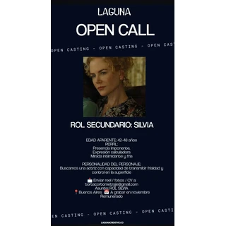 Casting para rol secundario Silvia
