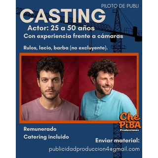 Casting para piloto de publicidad