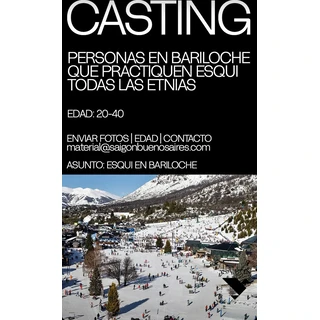 Personas en Bariloche que practiquen esquí